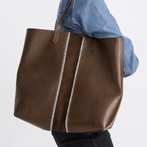 NWT Madewell Leather Transport Tote